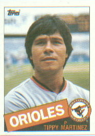 1985 Topps Baseball Cards      445     Tippy Martinez